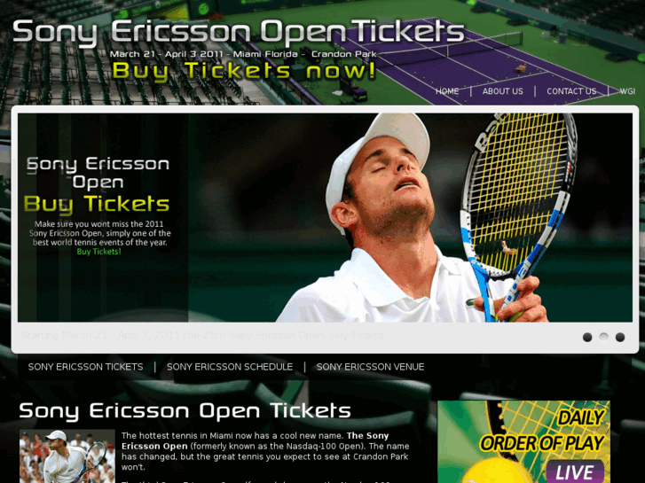 www.sony-ericssonopentickets.com