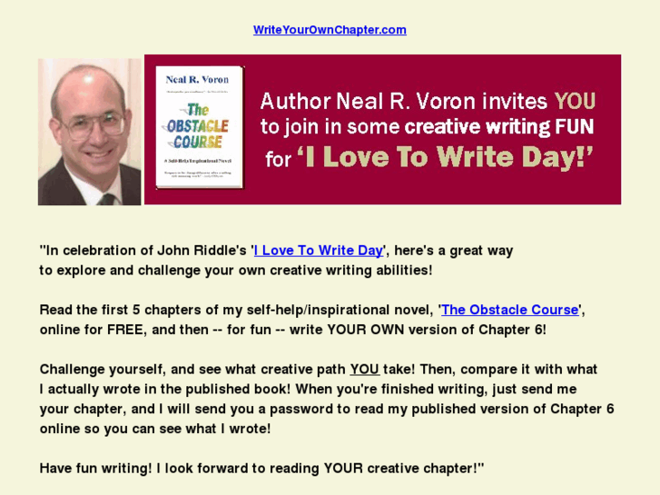 www.writeyourownchapter.com