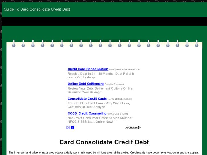 www.cardconsolidatecreditdebt.com