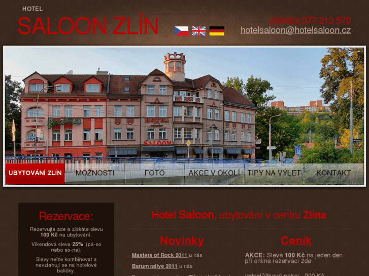 www.hotelsaloon.cz