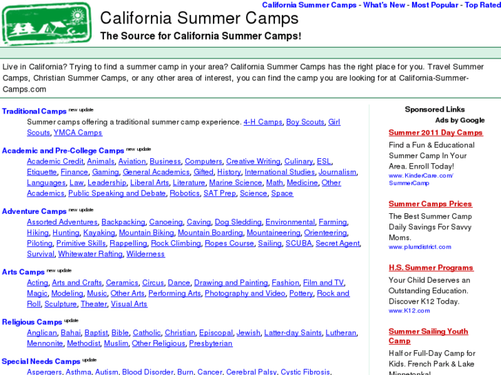 www.california-summer-camps.com