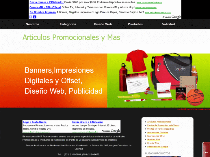 www.hyrpromocionales.com