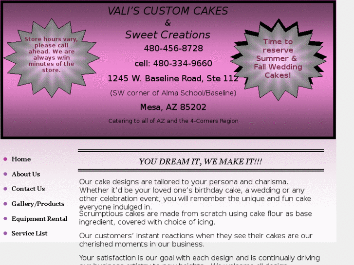 www.valiscakes.com