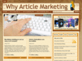 whyarticlemarketing.com