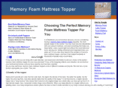 memoryfoammattress-topper.org