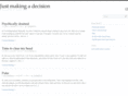 justmakingadecision.com