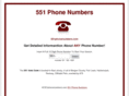 551phonenumbers.com