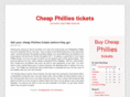 cheapphilliestickets.net