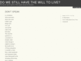 dowestillhavethewilltolive.com