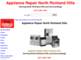 appliancerepairnorthrichlandhills.com