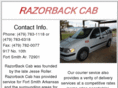 razorbackcabandcourier.com
