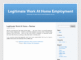 legitimateworkathomeemployment.com