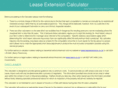 leaseextensioncalculator.com