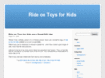 rideontoys4kids.com