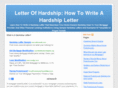 letterofhardship.com