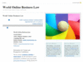 worldonlinebusinesslaw.com