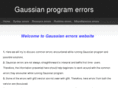 gaussianerrors.com