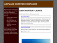 airplanechartercompanies.com