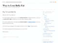 waytolosebellyfat.com