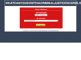 whatcanyoudowithacriminaljusticedegree.org