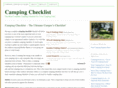 campingchecklists.org