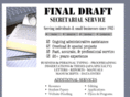 finaldraftsecretarialservice.com