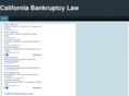 californiabankruptcylaw.org