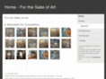 forthesakeofart.org