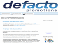 defactopromotions.com