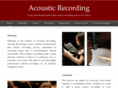acoustic-recording.co.uk