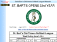 stbartssoftball.com