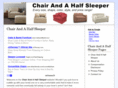 chairandahalfsleeper.org