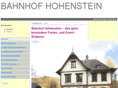 bahnhofhohenstein.com