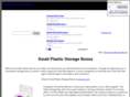 smallplasticstorageboxes.com