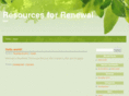 resourcesforrenewal.com