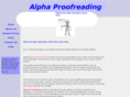 alphaproofreading.com