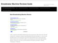 breadmakermachinereviewsguide.com