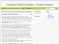 cosmeticdentistssydney.org