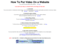 howtoputvideoonawebsite.net