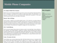 mobilephonecompanies.org