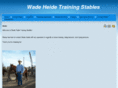 wadeheidetrainingstables.com