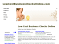 lowcostbusinesschecksonline.com