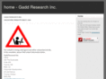 gaddresearch.com