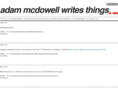 adammcdowell.com