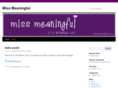 missmeaningful.com