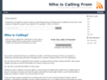 whoiscallingfrom.com