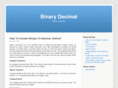 binarydecimal.com