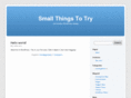 smallthingstotry.com