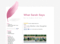 whatsarahsays.com