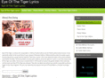 eyeofthetigerlyrics.com